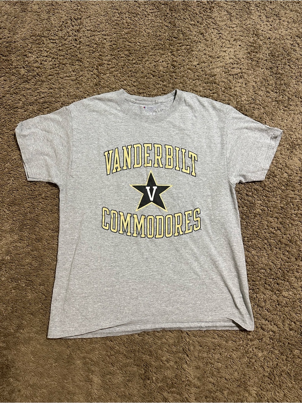 Vintage NCAA Vanderbilt Commodores University “triple grey” shirt 00s size large